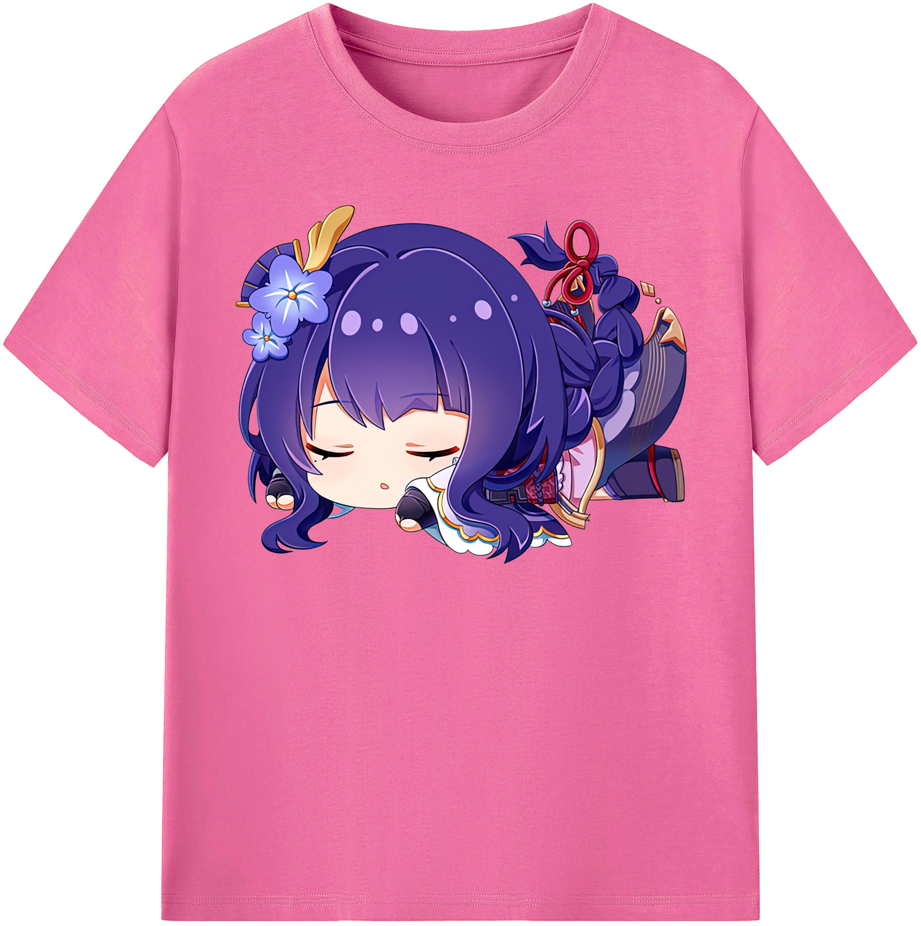 げんし神 雷電将軍 らいでんしょうぐん genshin Raiden Shogun レディースカジュアルプリントTシャツ（綿100％）
